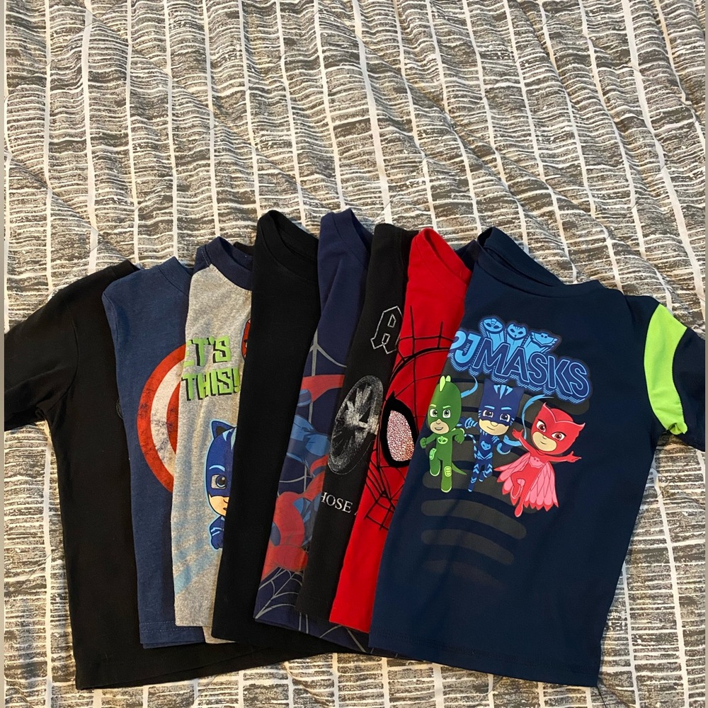 Lot of 8 little boys shirts